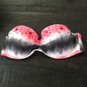 Victoria’s Secret padded tie dye with gems 34C new